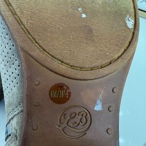 Lucky Brand Taupe Suede Ankle Boots